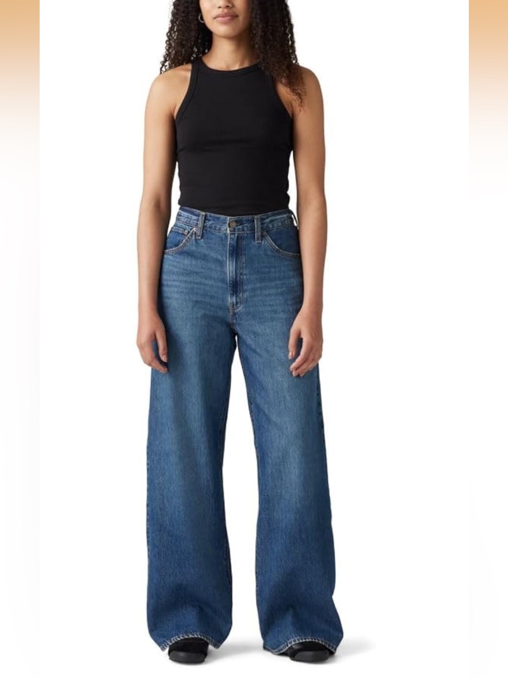 Levi's Cinch Baggy Wide Leg Blue